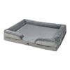 Pawz XXL Size Pet Dog Bed Velvet Flannel Soft Cushion Nest Sofa in Grey