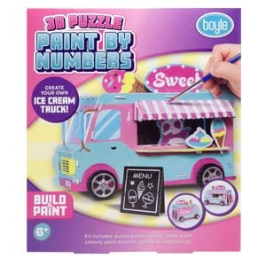 Boyle 3D Puzzle Ice Cream Truck Paint by Number Kit