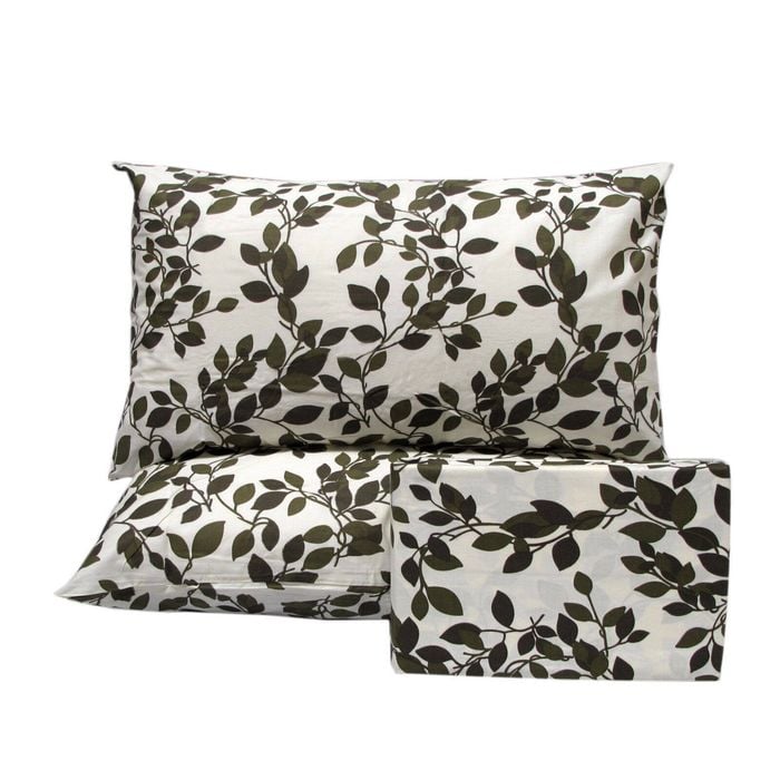Luna Pure Cotton Vine Quilt Cover Set Double