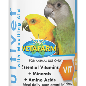 Vetafarm Multivet with Moulting Aid Daily Supplement for Birds 50ml
