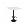 Olg Disc Bar Leaner Black Frame White Top 900mm Square
