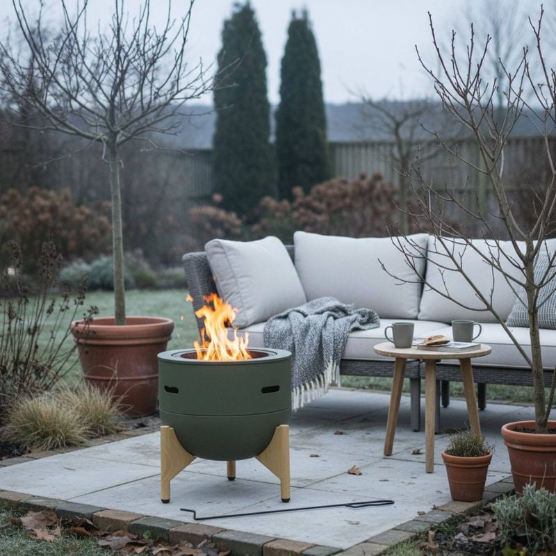 Mimosa 450 x 465mm Green Lower Smoker Pellet Fire Pit