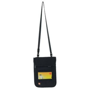 RFID Blocking Travel Neck Wallet Stash Passport Pouch Security Black