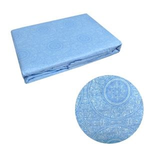 Bloomington Bazaar Blue Cotton Fitted Combo Set Queen