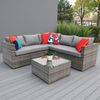 Remi Corner Sofa Set - Grey