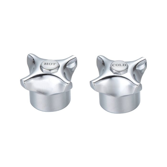 Shaw & Mason Chrome Plated Four Point Tap Handles - Pair