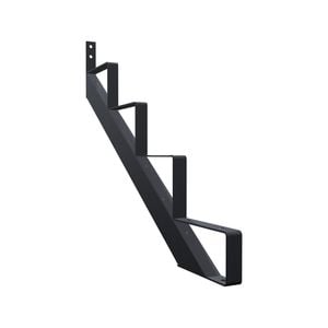 Peak Black 4 Tread Steel Stair Stringer