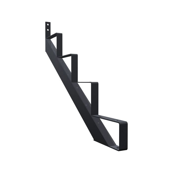 Peak Black 4 Tread Steel Stair Stringer