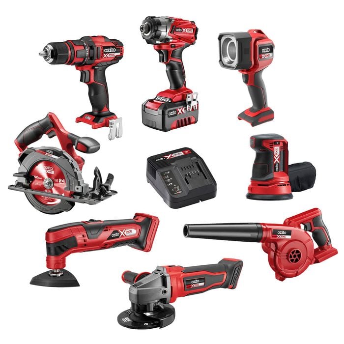 Ozito PXC 18V 8 Piece Kit P8K-400