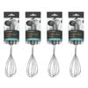 4PK Topchef Stainless Steel Whisk Beater Kitchen Utensil 28cm Silver
