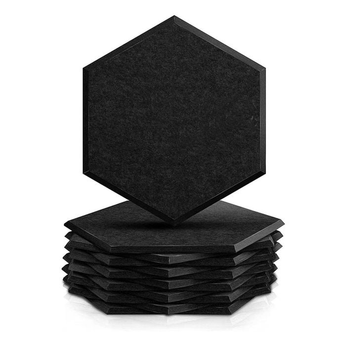 iDEER LIFE Acoustic Foam 12Pcs Sound Absorbing Panels Wall Tiles (Hexagon Shape)