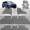 6D Diamond Car Floor Mats for LDV Mifa 9 2021-Current-Ultimate Set-Grey-Outback GT