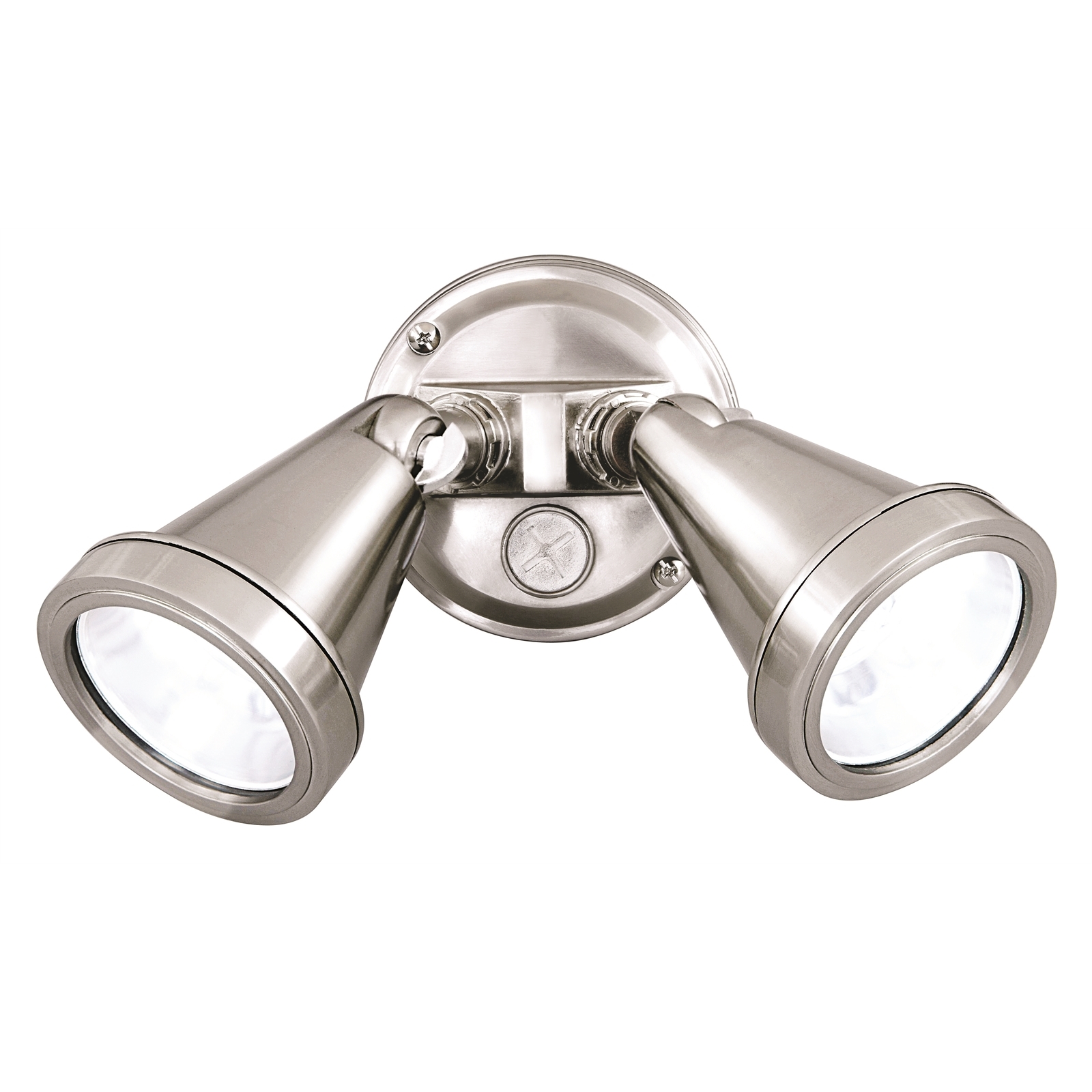 Brilliant 200W Brushed Aluminium Lamy Twin Flood Light product image