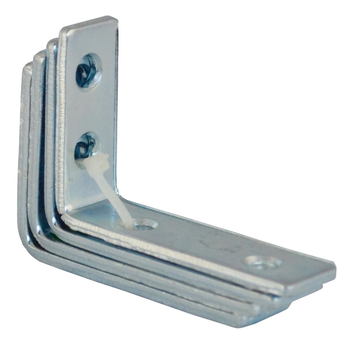 Carinya 75 x 50 x 20 x 3.5mm Zinc Plated Angle Bracket - 4 Pack ...