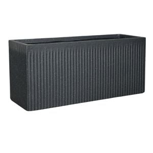 Northcote Pottery 95cm Black Linea Trough