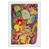 Galrie Vibrant Colorful Abstract Watercolor Art Print for Stunning Wall Decor, White Frame, A4 21 x 30cm (8 x 12inch)