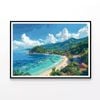 Beach with Clear Water & Nature  Print 100% Australian Made 90x60cm  (Poster)