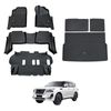 AUSGO Floor Mats & Boot Liner Set for Nissan Patrol Y62 2012-Onwards Car Floor Liners Cargo Mat