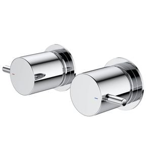 Caroma Chrome Luna Wall Top Assemblies Lever