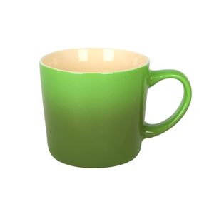Argon Tableware 330ml Ombre Coffee Mug - Green - Glazed New Bone China Tea Mug Vegan Friendly Stoneware Ceramic Cup