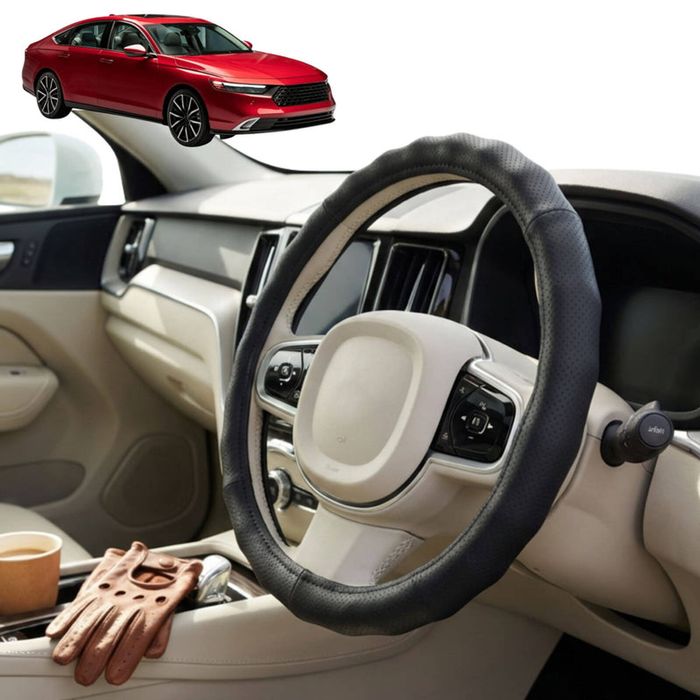 Australian Goose Steering Wheel Cover for Honda Accord 2022 - 2024 (CY, 11th Gen) Circle Black