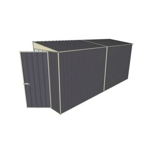 Build-A-Shed 1.2 x 4.5 x 2.0m Tunnel Shed Tunnel Hinged Door No Side Doors - Grey