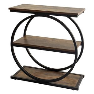 Levede Narrow Side Table 3 Tiers End Table Adjustable Sofa Side Table Bedroom