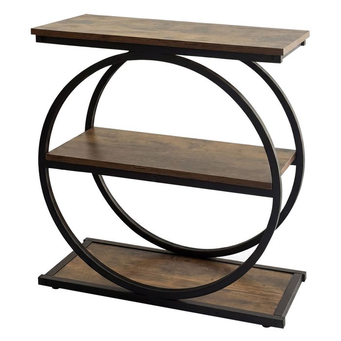Levede Narrow Side Table 3 Tiers End Table Adjustable Sofa Side Table Bedroom