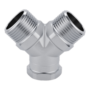 Kinetic - Y Fitting F15 x F15 x 15mm Chrome