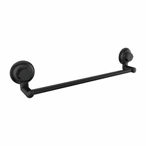 Suction Works 80cm Black Towel Rail