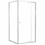 Estilo 900 x 1830mm Chrome Semi Frameless Shower Screen