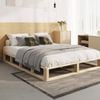 Oikiture Wooden Bed Frame Base-Double