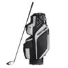 VEVOR Golf Cart Bag Black Color-Block with 14 Way Organizer Divider Top Premium Nylon
