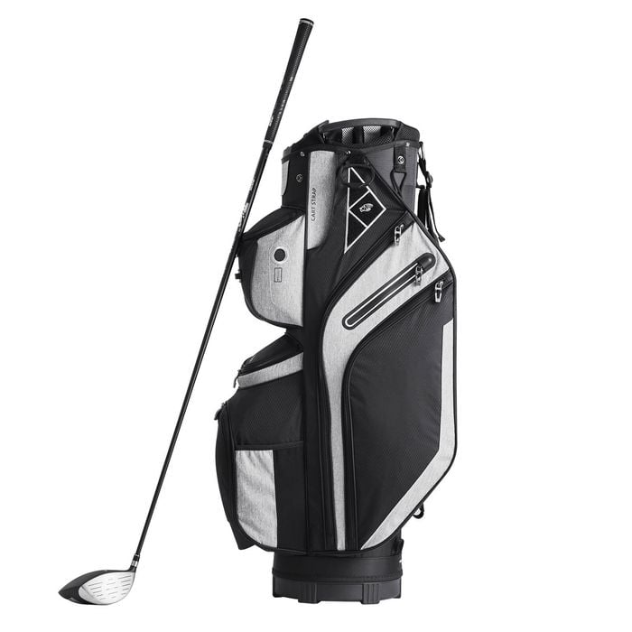 VEVOR Golf Cart Bag Black Color-Block with 14 Way Organizer Divider Top Premium Nylon