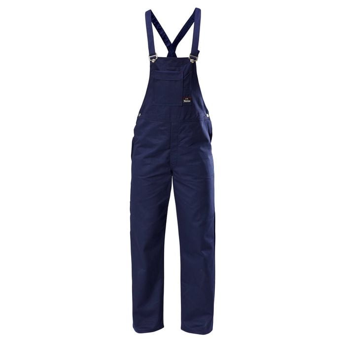 Hard Yakka Navy Bib & Brace Cross Back Cotton Overall - Size 92R