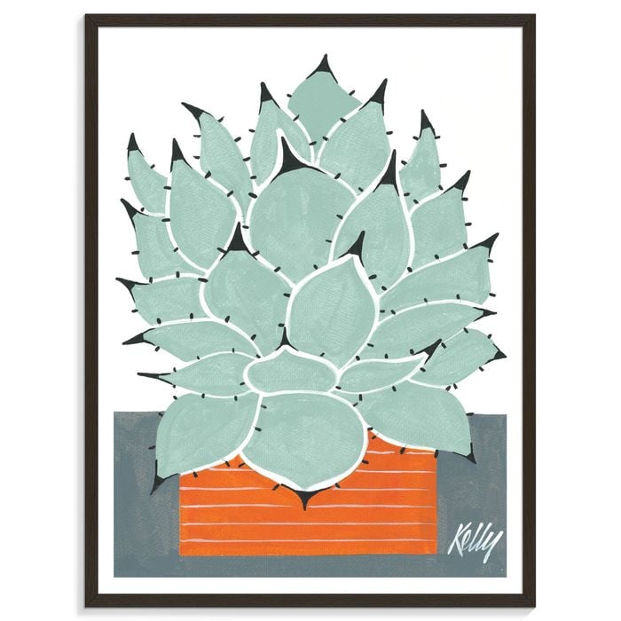 Artist Lane "MexiCan" by Kelly - 76x102cm Black Framed Print