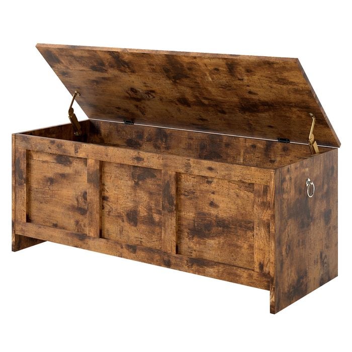 Levede Wooden Storage Chest Bench - Brown