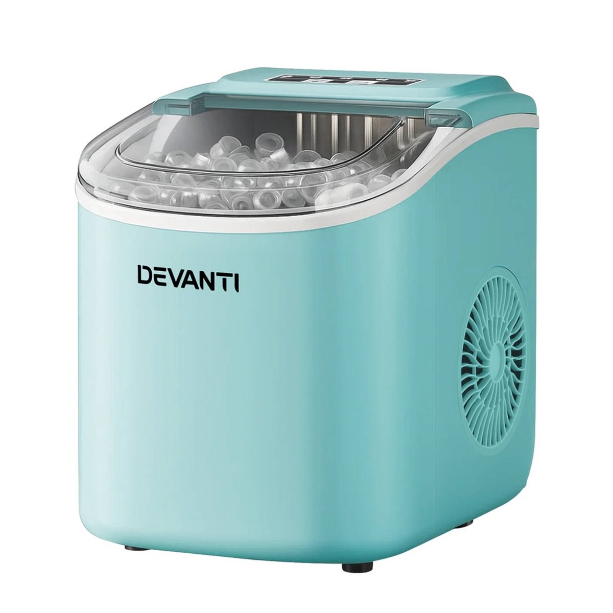 Devanti 12kg Ice Maker Machine w/Self Cleaning Green - Bunnings Australia