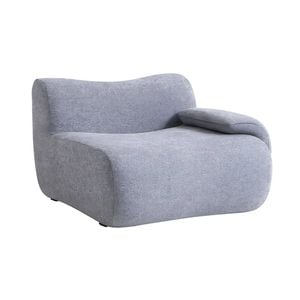 MIUZ Left Armrest Chair, 1PC Modular Sofa, Modern Ergonomic Grey Accent Chair