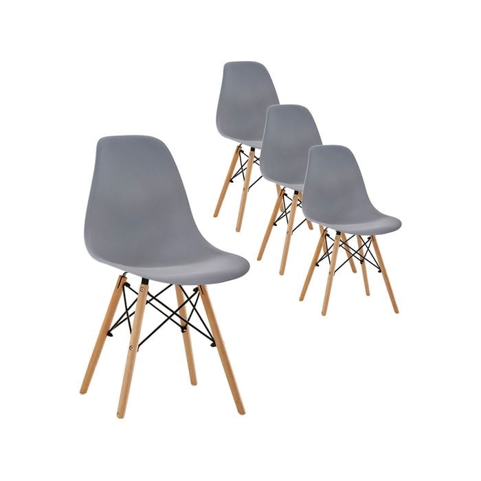 Oliver Dining Chairs Set of 4 - Grey