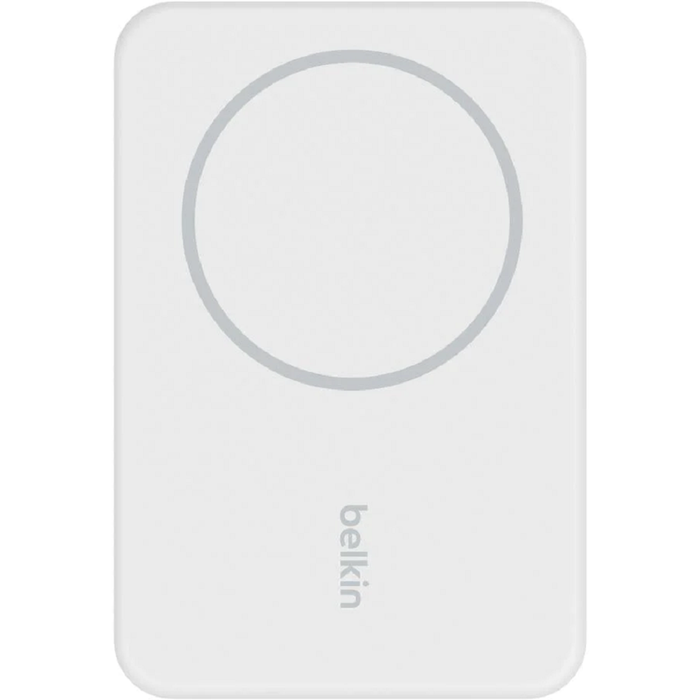 Belkin Charge 5k Magnetic Wireless Power Bank+stand - White