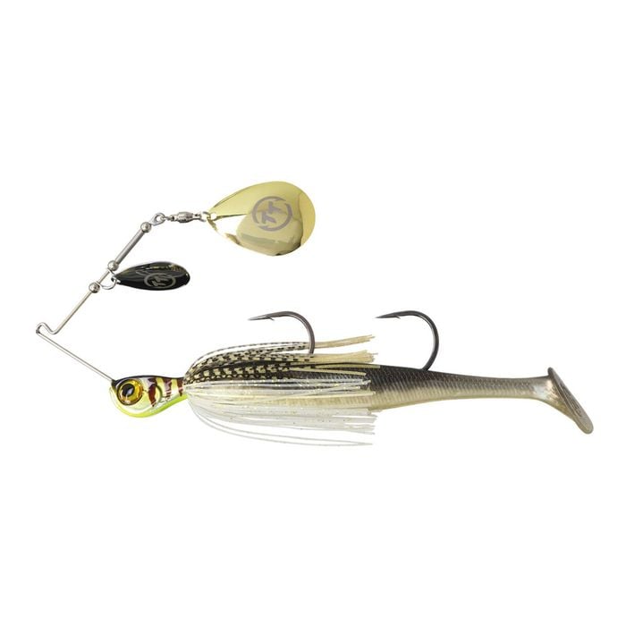 TT Lures 3/4oz Tornado+ Double Colorado Rigged Spinnerbait Lure - GOLD GLIMMER
