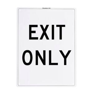 Sandleford 300 x 225mm Exit Only Plastic Sign