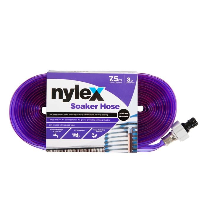 Nylex Recycled Water 12mm x 7.5m Soaker Hose