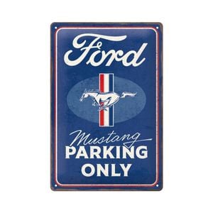 Nostalgic-Art Medium Metal Sign Ford Mustang Parking Only 20x30cm