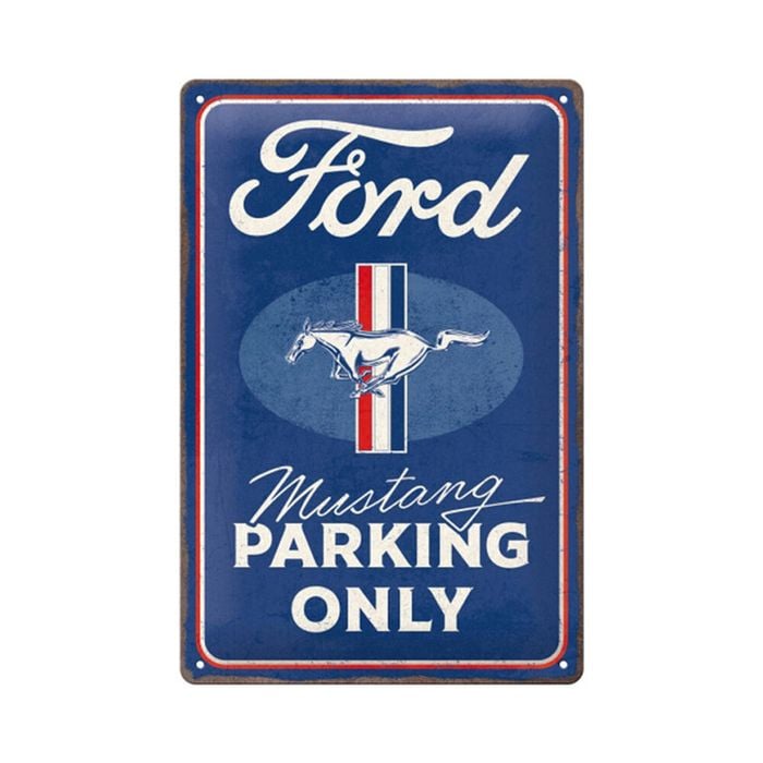 Nostalgic-Art Medium Metal Sign Ford Mustang Parking Only 20x30cm