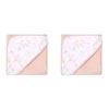 2PK Little Haven Cotton Hooded Wild Flower Soft Baby Towel 76cm