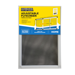 Pfeiffer 330 x 485-925mm PVC Adjustable Window Flyscreen