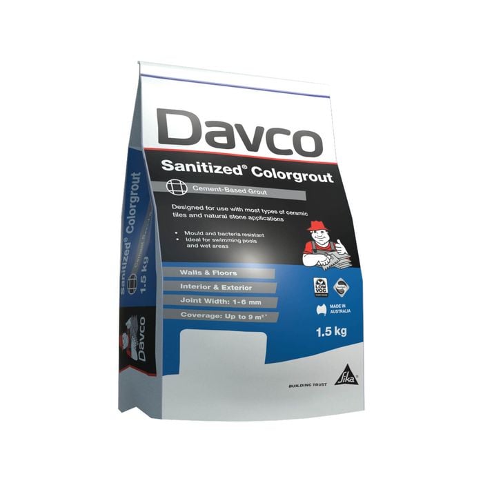 Davco 1.5kg White Sanitized Colourgrout
