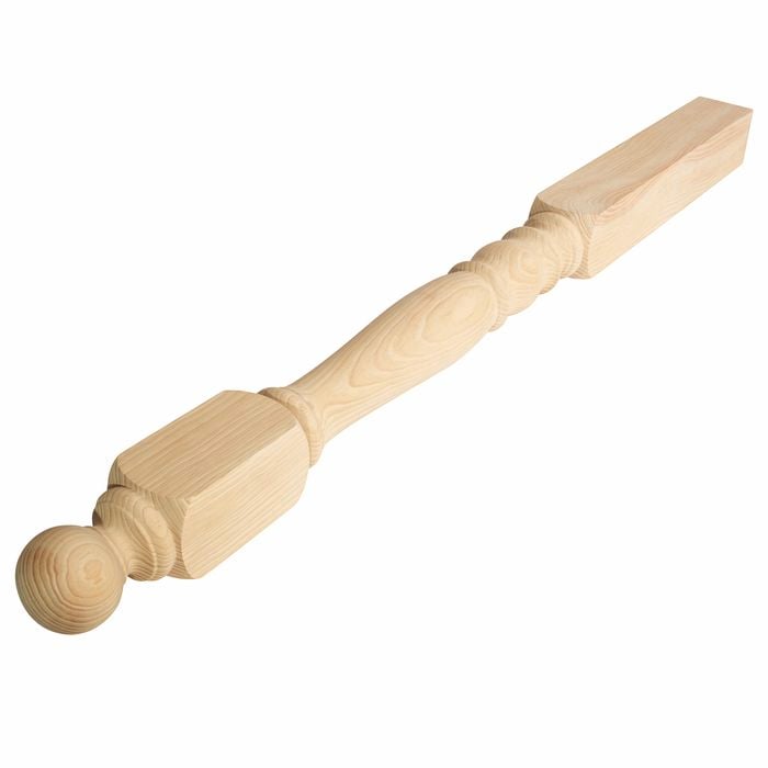 90mm x 90mm x 1.3m Untreated Clear Pine Newel Colonial Post